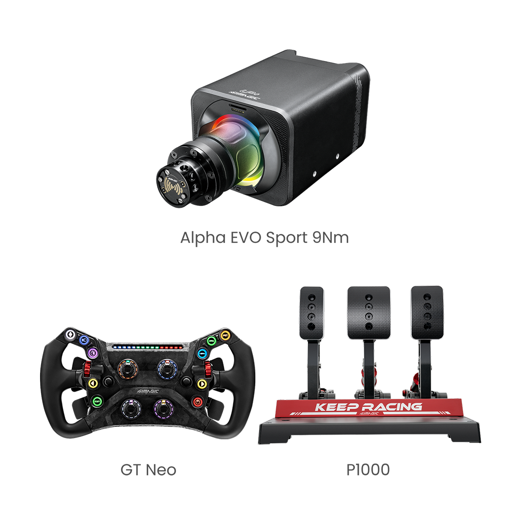 Simagic EVO Sport 9Nm Base 3-Piece Bundle (Pre-Order)