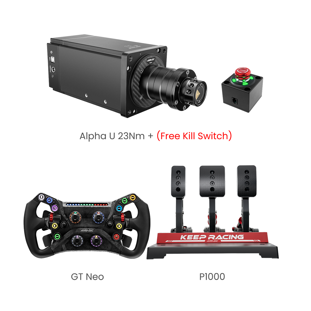 Simagic Alpha U Base 3-Piece Bundle(Pre-Order)