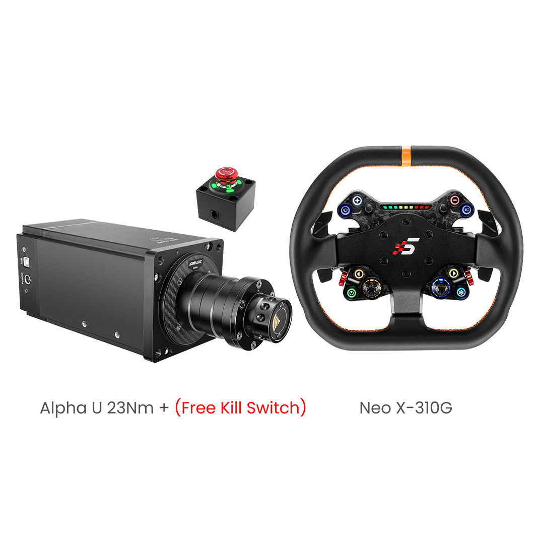 Simagic Alpha U Base 2-Piece Bundle(Pre-Order)