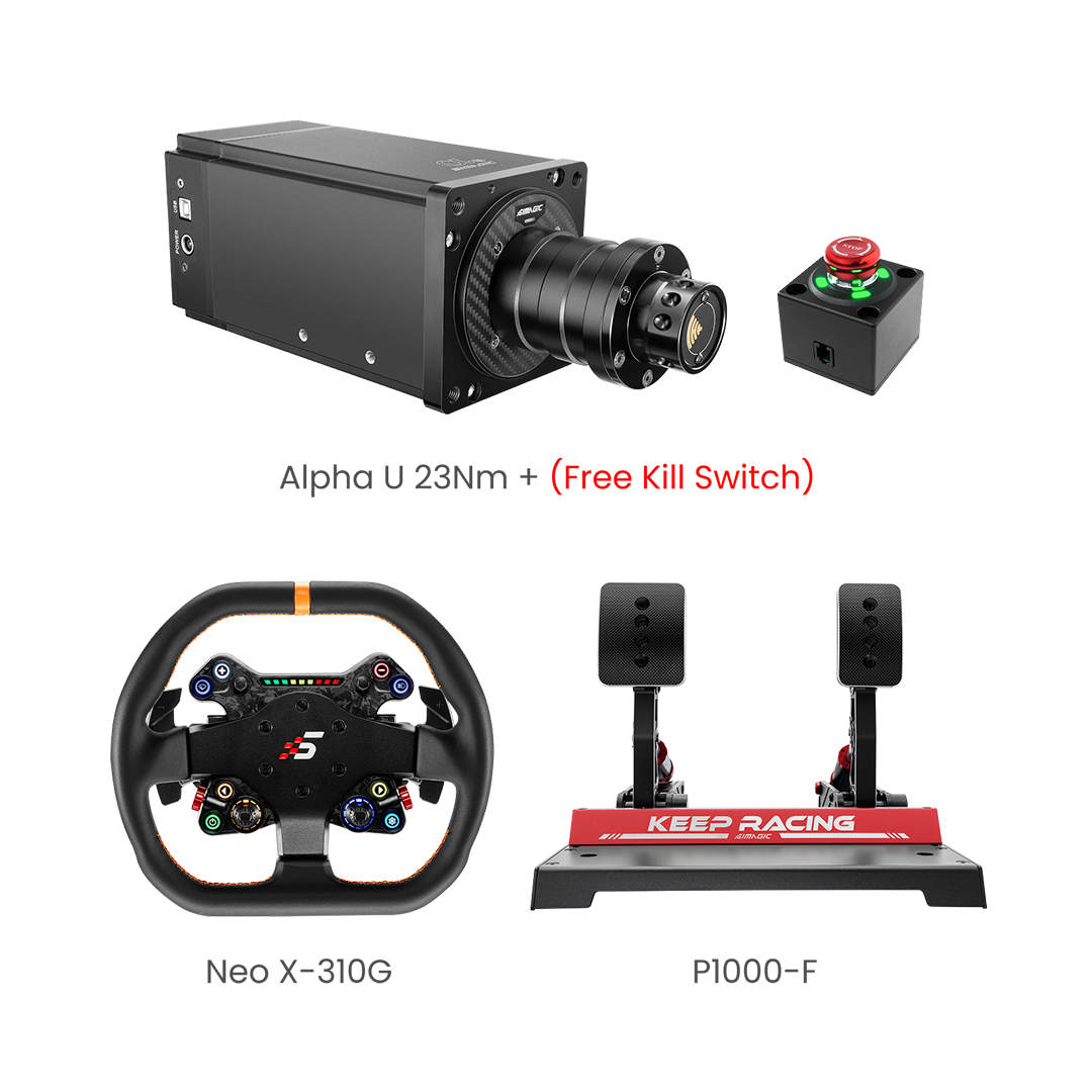 Simagic Alpha U Base 3-Piece Bundle(Pre-Order)