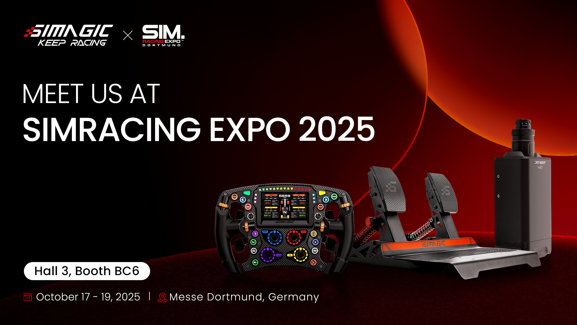 Simagic®澳洲幸运5彩票官网 at SimRacing Expo 2025: A Triple Reveal
